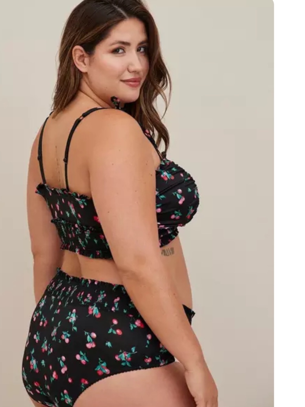 Torrid Curve Cherry Print Bralette & Hipster Panty Set – Size 3 – NWT - Picture 13 of 16
